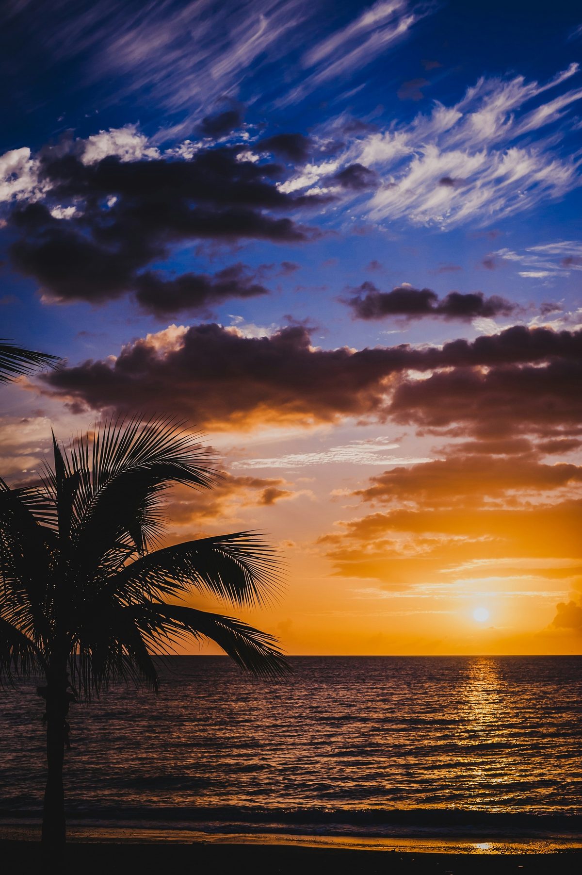 Atardecer en la costa oeste de Puerto Rico